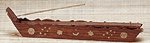WOOD INCENSE BURNER HOLDER BOX
