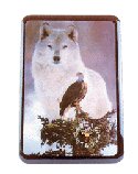 EAGLE AND WOLF CLOCK