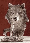 ALAB TIMBER WOLF W WOLF HEAD