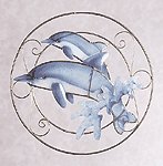 CAPIZ DOLPHINS SUNCATCHR PLAQ