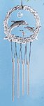 DOLPHINS WINDCHIME W STONE