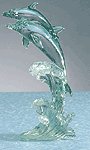 CRYSTALLINE DOLPHINS ON WAVES