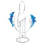 ARCYLIC 4 DOLPHINS METAL SWING