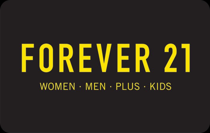 $150 Forever 21 Gift card (Email Delivery)