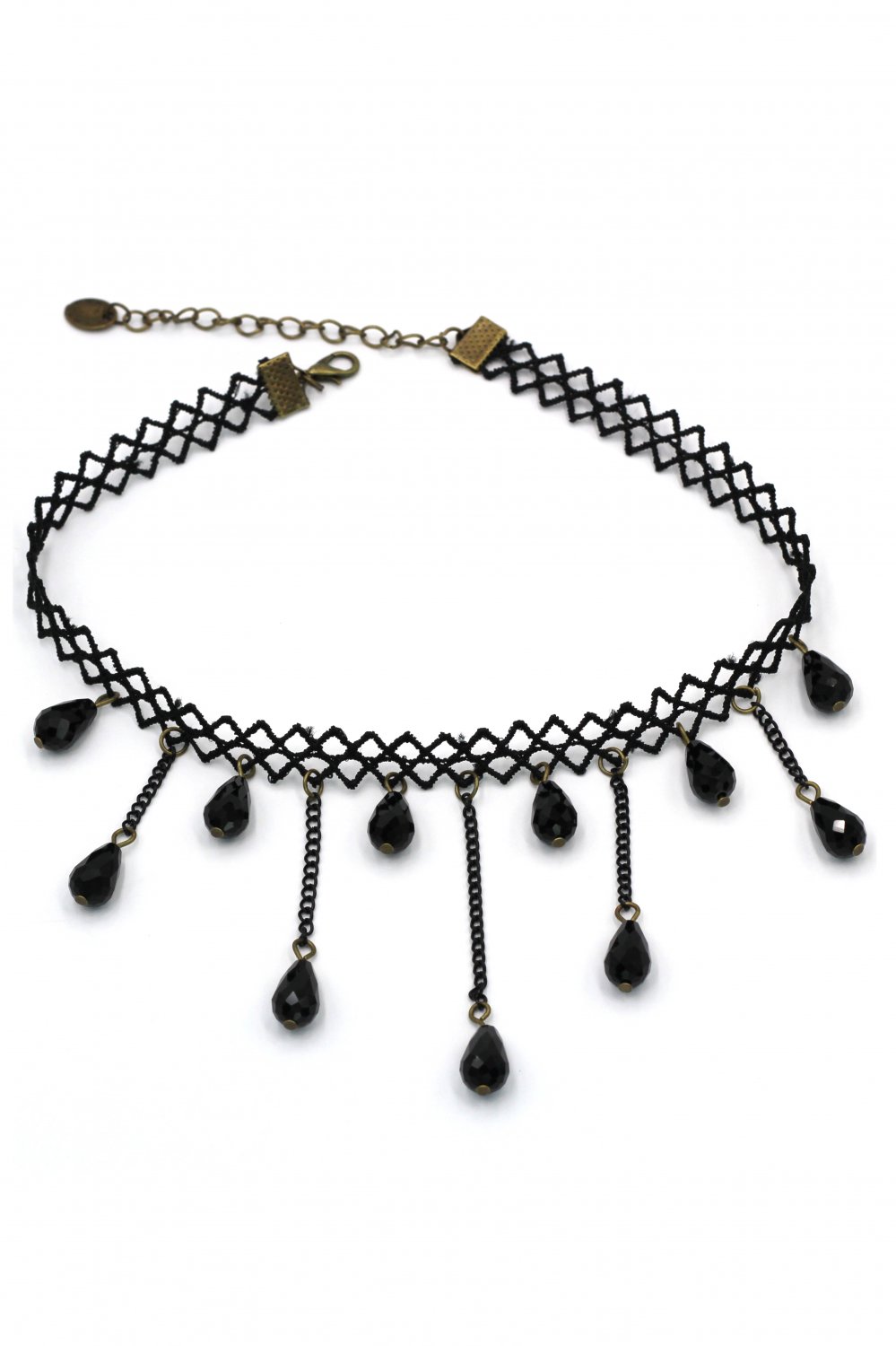 Fashion braided drop pendant choker