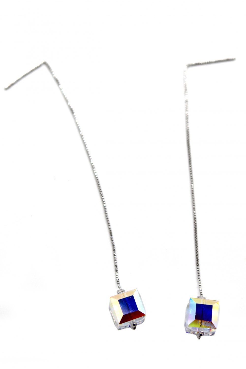 Swarovski square crystal earrings
