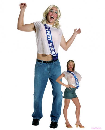 Wet T-Shirt Winner Hilarious Mens Halloween Costume