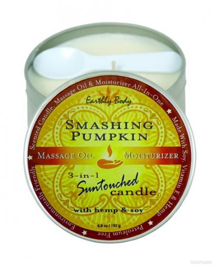 Eartly Body Pumpkin massage oil moisturizing candle
