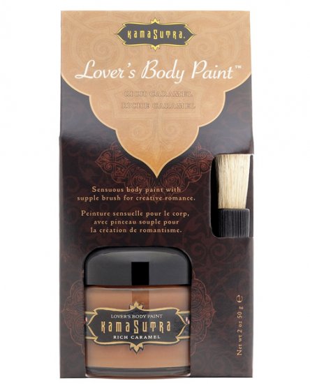Kama sutra lover's caramel body paint & paintbrush