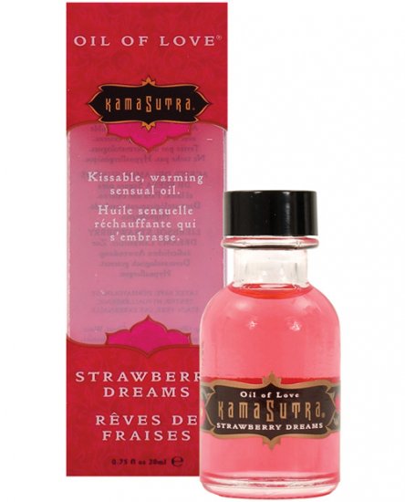 Kama sutra petite oil of love - strawberry .75 oz (clear packaging)