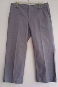 Gap Womens Gray Curvy Fit Cropped Leg Pants Capri's Stretch Cotton Size 6