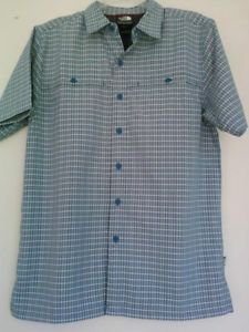 The North Face Green Plaid Shirts Size Small Excellent Used Condition