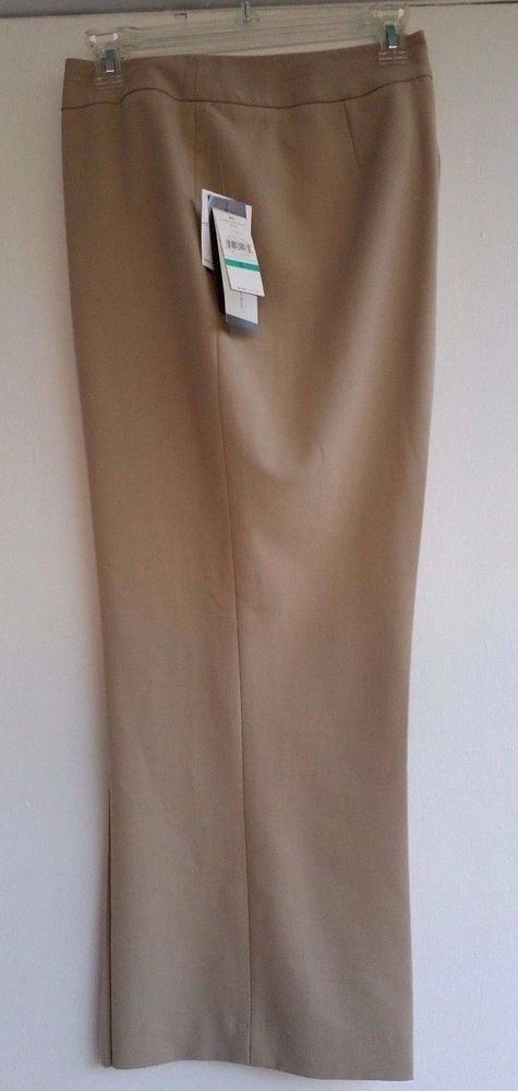 Josephine Chaus Womens Capri Cropped Pants Khaki Knit Size 16 MSRP $59 NWT