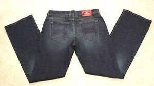 Lucky Brand Womens Juniors Midrise Flare Stretch Denim Blue Jeans Size 30R L32