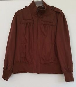 Womens Beverly HIlls Polo Club VTG Brown Jacket Plus Size 2X Zipper Front