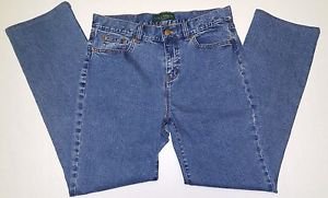 LRL Lauren Jeans Co Ralph Lauren Stretch Denim Blue Jeans Straight Leg Size 6P