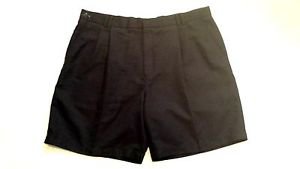 GREG NORMAN MENS PLEATED NAVY BLUE GOLF SHORTS SIZE 40