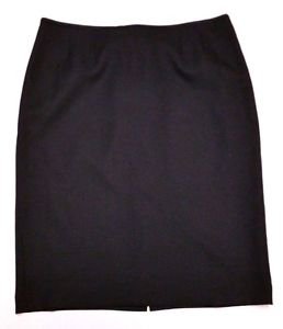 Womens Le Suit Black Below the Knee Dress Suit Skirt Size 16 Straight Lined