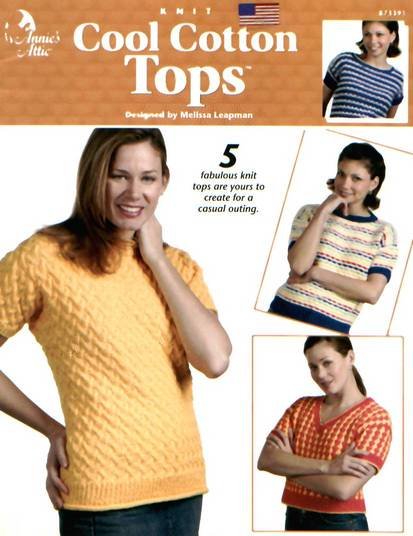 Cool Summer Tops Knit Knitting Pattern Patterns
