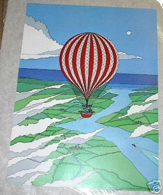 ROBERT BAUSCH BALLOON POSTER NUT TREE VACAVILLE 1973 (free shipping)
