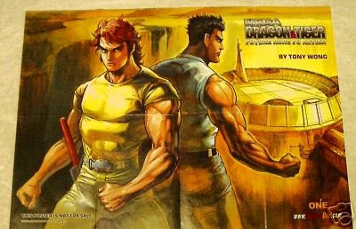 VINTAGE 2002 MEGA DRAGON AND & TIGER PROMO POSTER