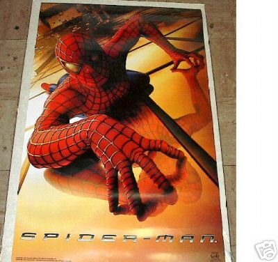 2002 SPIDERMAN MOVIE POSTER 23x34 SPIDER-MAN