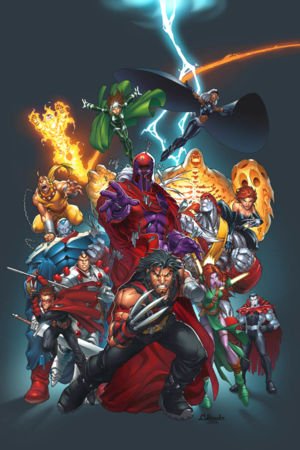 AGE OF APOCALYPSE POSTER WOLVERINE MAGNETO 2004