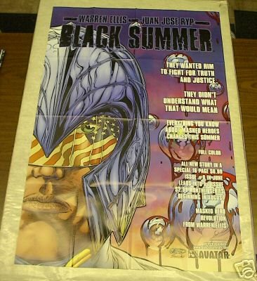 AVATAR BLACK SUMMER #0 PROMOTIONAL POSTER 24x36