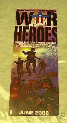WAR HEROES PROMO POSTER 9 x 24 (2008)