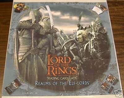 LOTR REALMS OF THE ELF-LORDS PROMOTIONAL POSTER 27x27