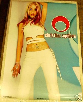 2001 RARE CHRISTINA AGUILERA DEBUT POSTER VINTAGE 22x34