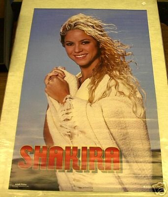 2001 vintage rare SHAKIRA POSTER 22x34 hard to find