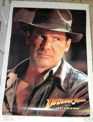 1989 VINTAGE INDIANA JONES AND THE LAST CRUSADE POSTER