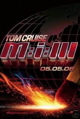MI3 MISSION IMPOSSIBLE 3 MOVIE POSTER 27x40 TOM CRUISE