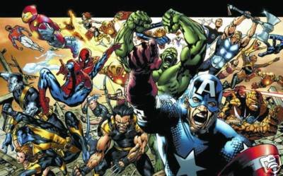 ULTIMATES MARVEL UNIVERSE POSTER BRYAN HITCH 24x36
