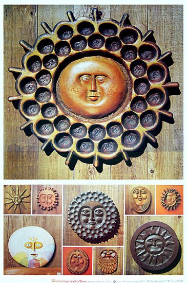 1977 STAN DANN WOODCARVINGS NUT TREE POSTER PRINT (free shipping) 24 x 36