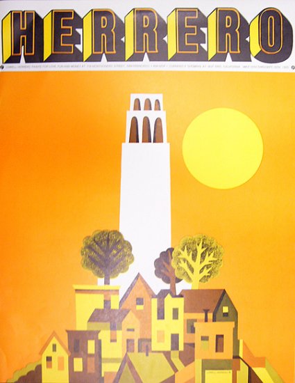 VINTAGE LOWELL HERRERO 1970 POSTER/PRINT NUT TREE VACAVILLE