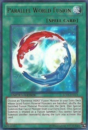 YUGIOH PARALLEL WORLD FUSION (LIMITED EDITION) LOC2-EN011 near mint card