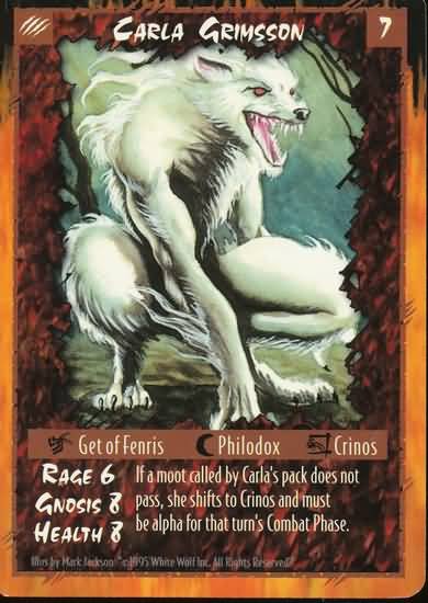 Rage Carla Grimsson (Unlimited Edition) near mint card
