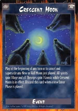 Rage Crescent Moon (Unlimited Edition) near mint card
