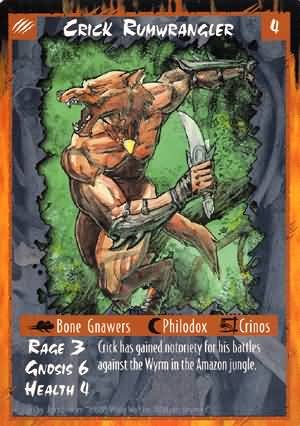 Rage Crick Rumwrangler (Unlimited Edition) near mint card