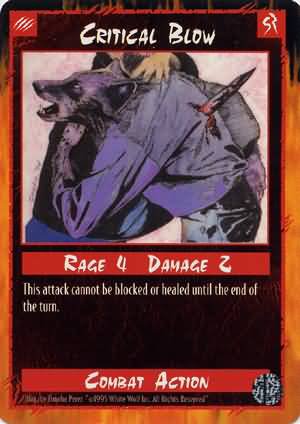 Rage Critical Blow (Limited Edition) near mint card