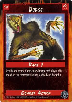 Rage Dodge (Limited Edition) near mint card
