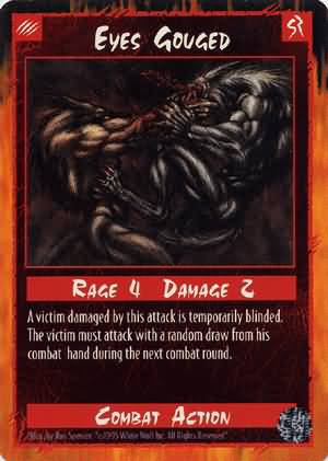 Rage Eyes Gouged (Limited Edition) near mint card