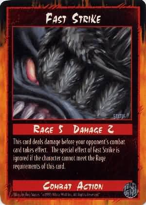 Rage Fast Strike (Limited Edition) near mint card