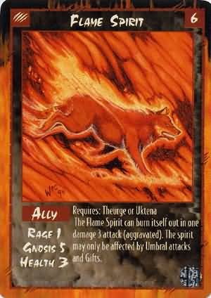 Rage Flame Spirit (Limited Edition) near mint card