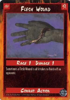 Rage Flesh Wound (Limited Edition) near mint card