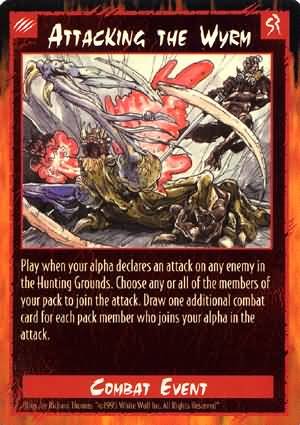 Rage Attacking the Wyrm (Unlimited Edition) near mint card
