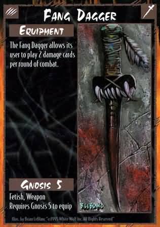 Rage Fang Dagger (Unlimited Edition) near mint card