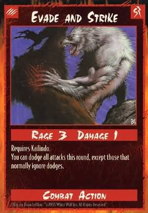 Rage Evade and Strike (Unlimited Edition) near mint card
